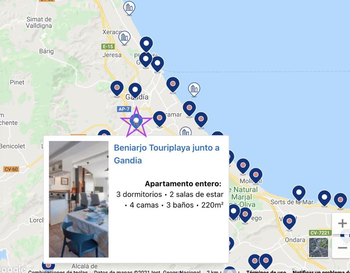 Villa Ático duplex Touriplaya ONLY FAMILIES Gandía Esterno foto